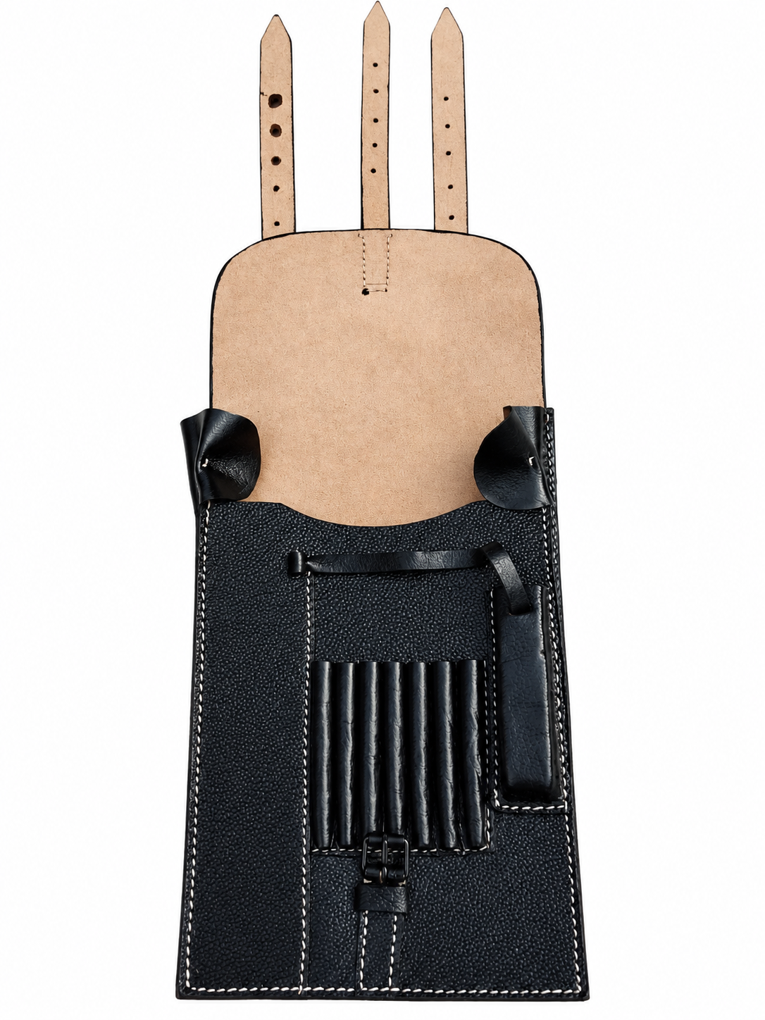 leather barber tool pouch