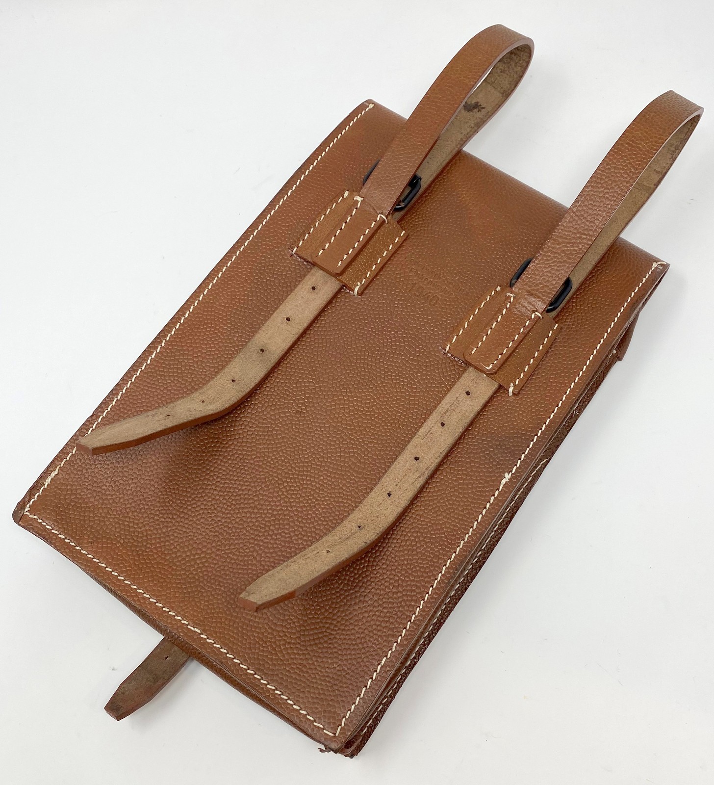 WWII German Map Case, Brown Leather