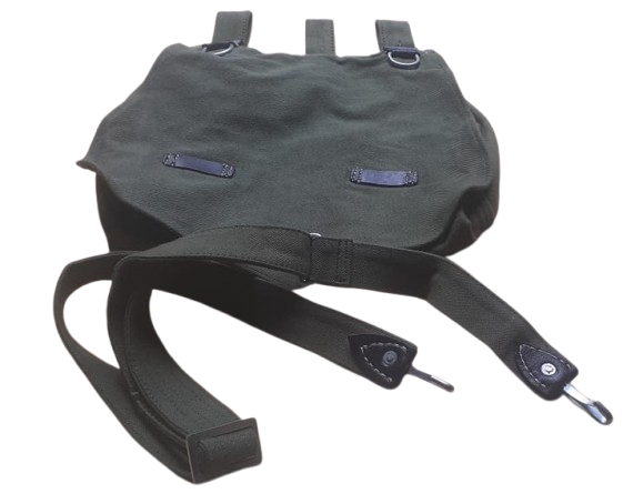WWII German M31 Military Army Canvas Bread Bag W Shoulder Strap