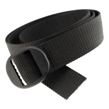 Backpacker Solid Color Web Belt with Oval Slide
