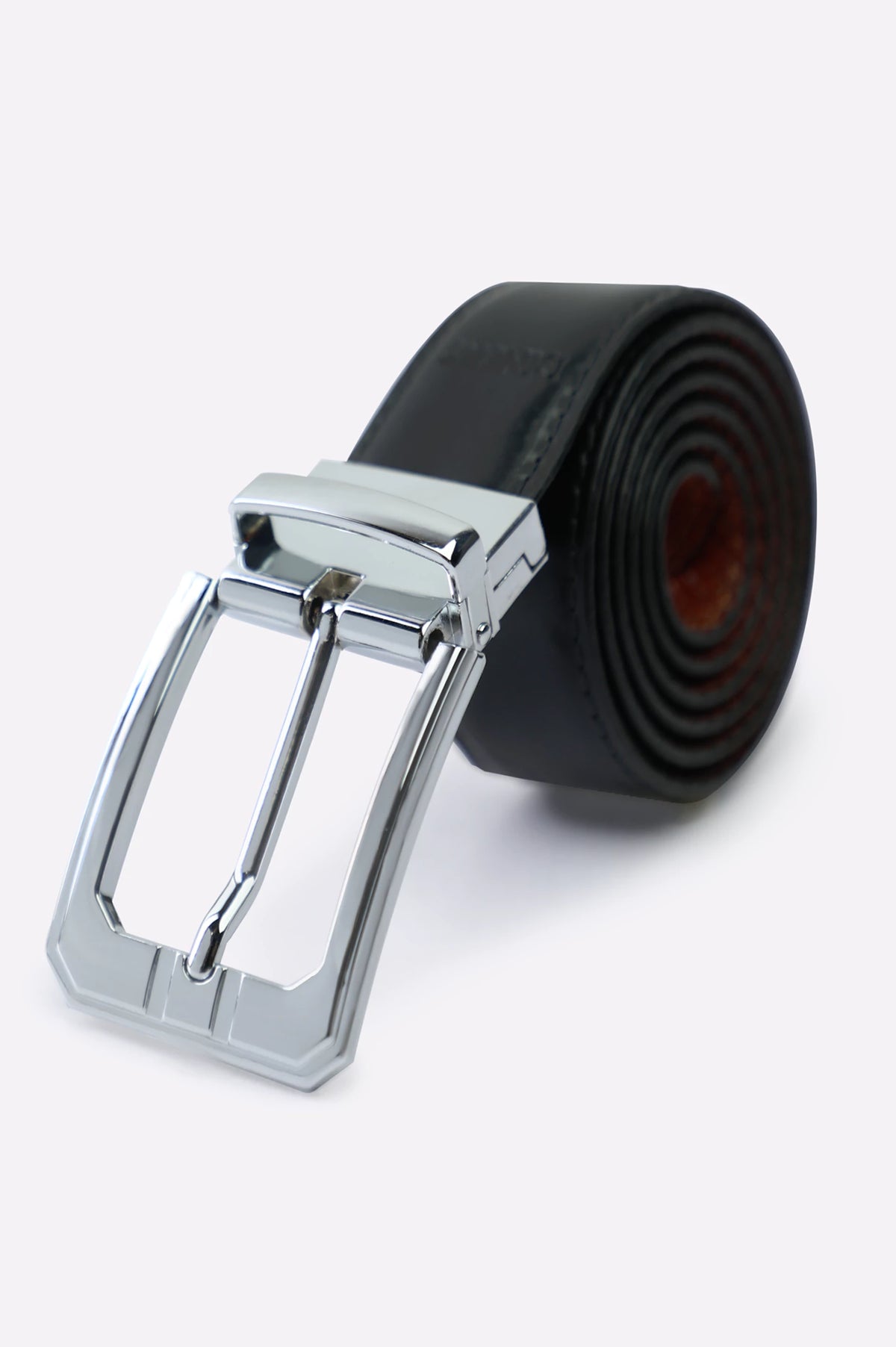 Brown Black Reversible Men's Belt